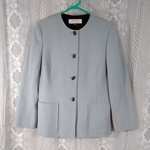 TAHARI ARTHUR S LEVINE WOOL WOMEN'S JACKET SUIT BLAZER SIZE 8P